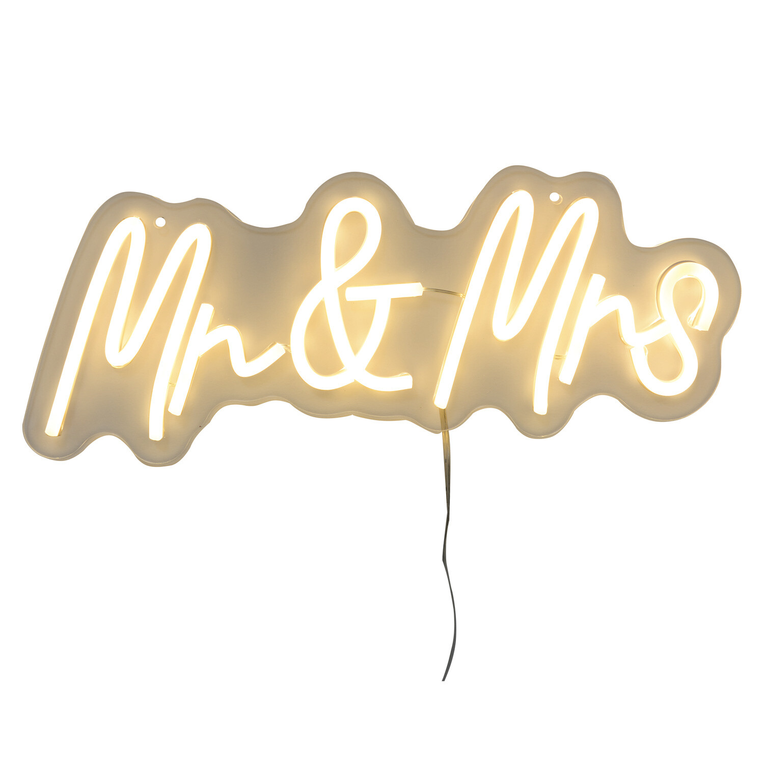 Mr and Mrs LED Neon Sign - White Image 1