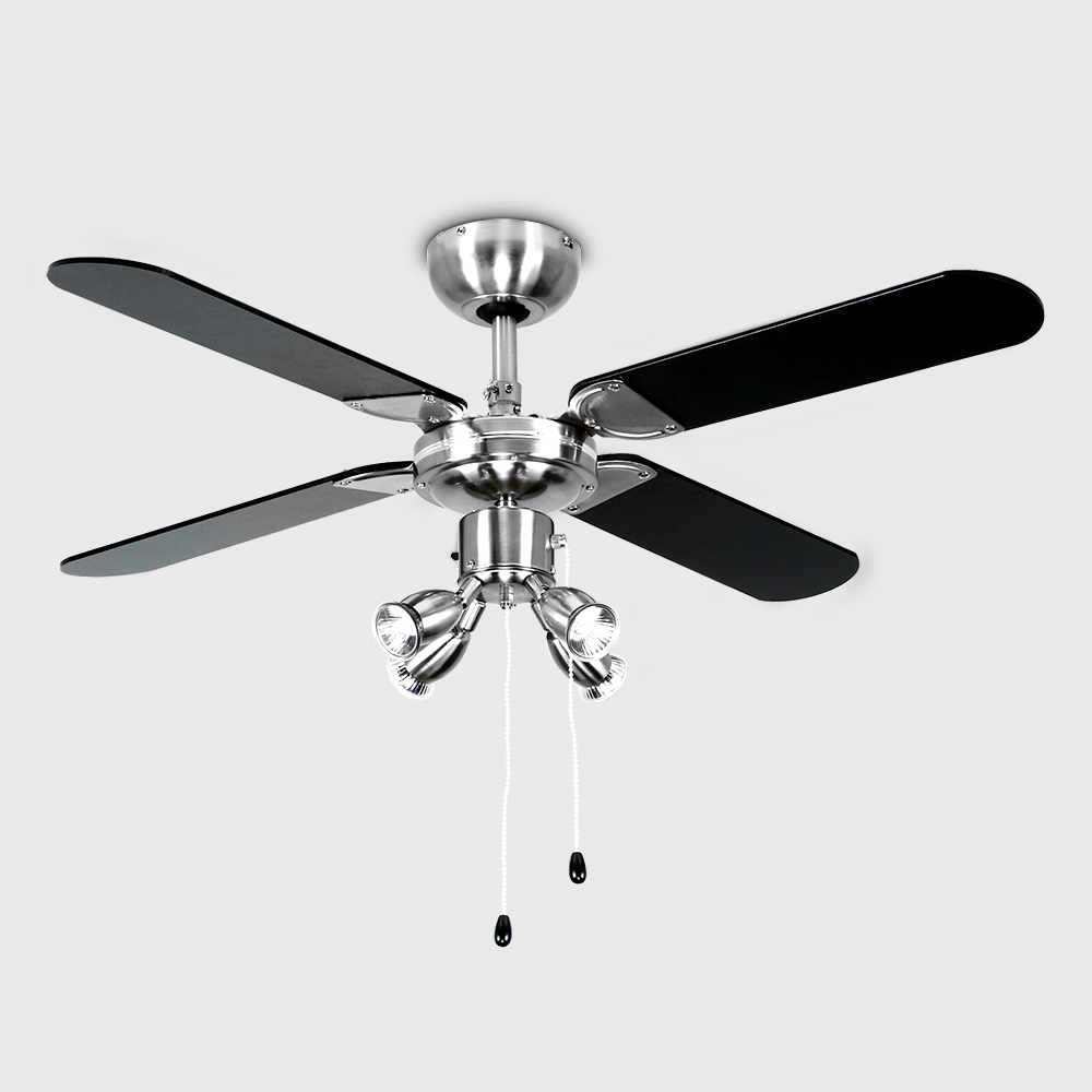 ValueLights Scimitar Ceiling Fan with Spotlights 42 inch Image 3