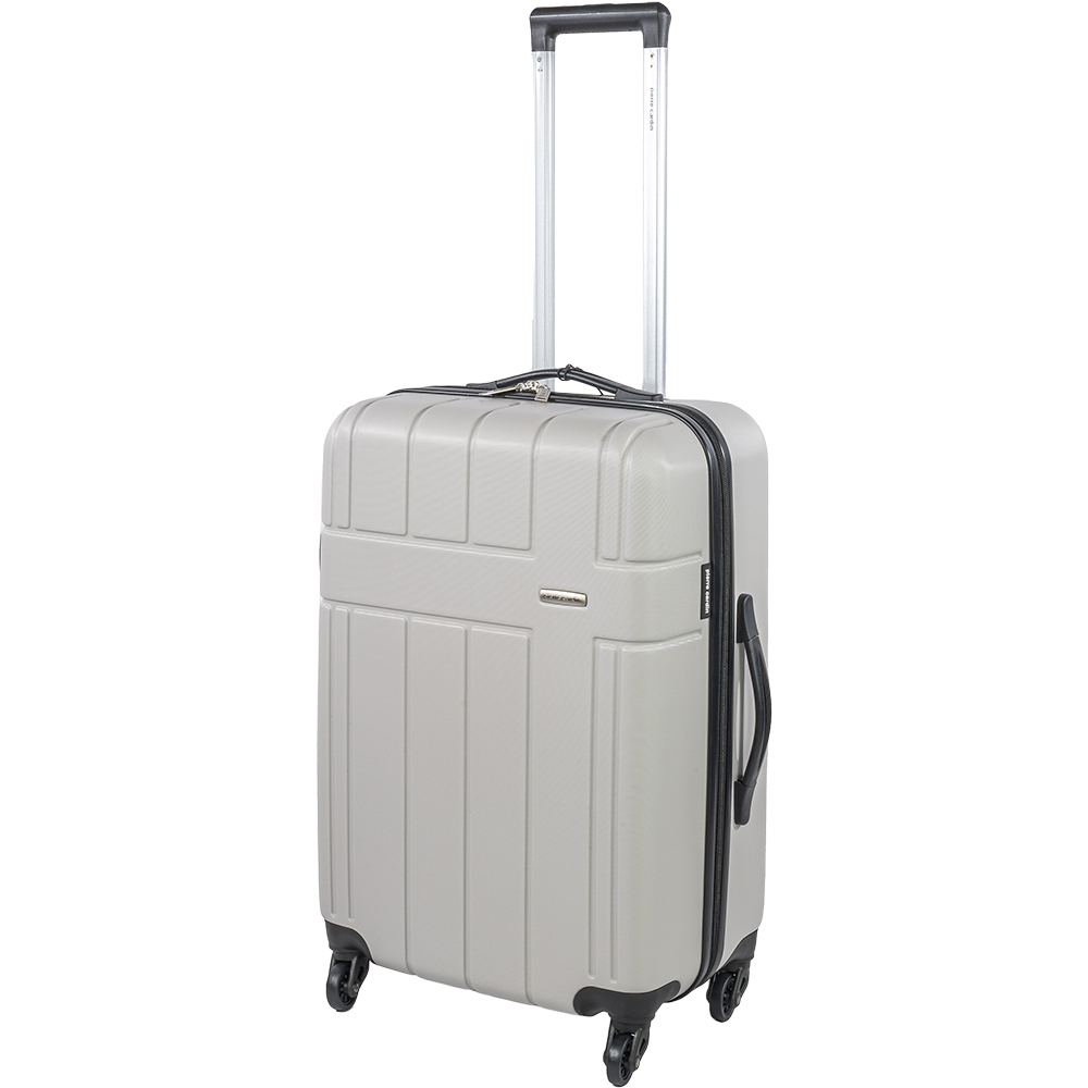 Pierre Cardin Medium Grey Lightweight Trolley Suitcase Image 1