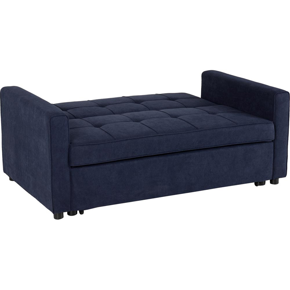 Seconique Astoria Double Sleeper Navy Blue Fabric Sofa Bed Image 3