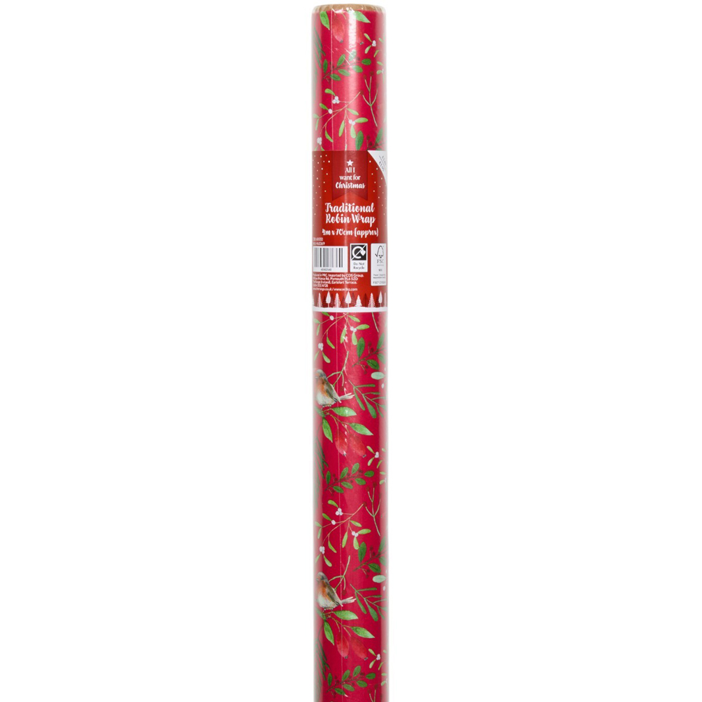 Traditional Robin Gift Wrap Image 6