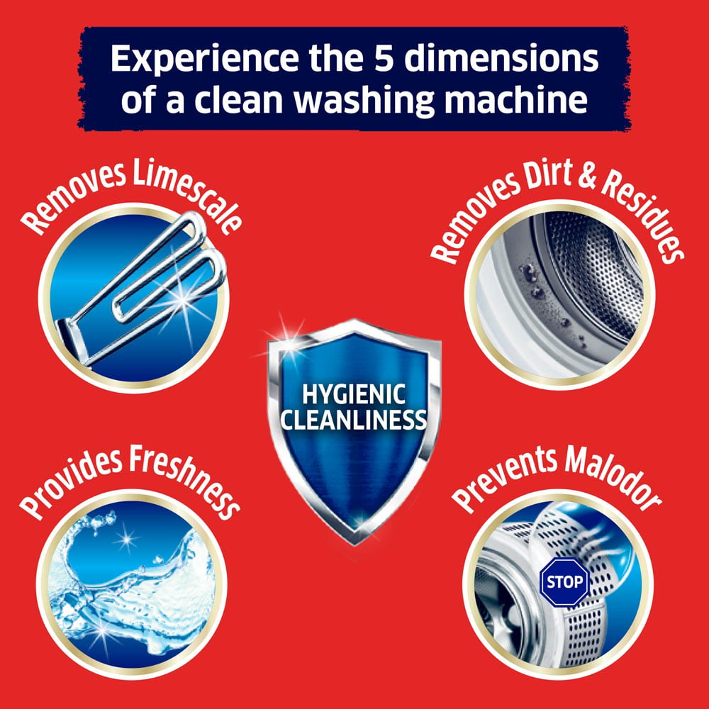 Dylon 5 in 1 Washing Machine Cleaner Case of 6 x 75g Image 4