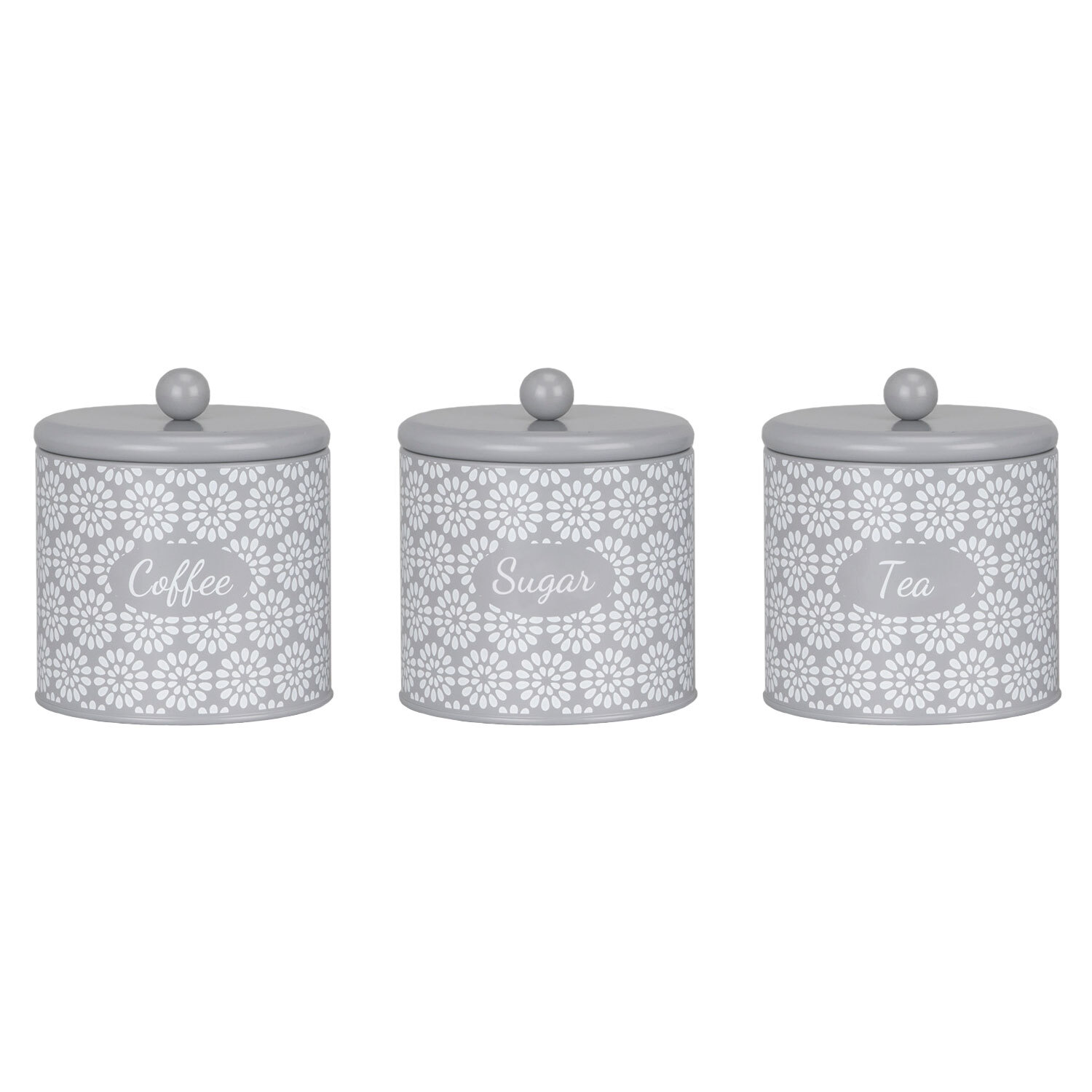 Geometric Blossom Canisters 3 Pack Image