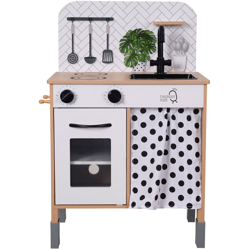 Teamson Kids White and wood Little Chef Philly Modern Play Kitchen Image 1