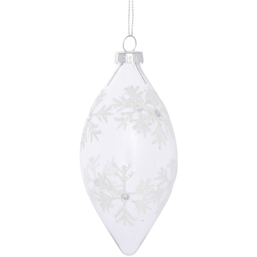 Embellished Detail Droplet Silver Image 3