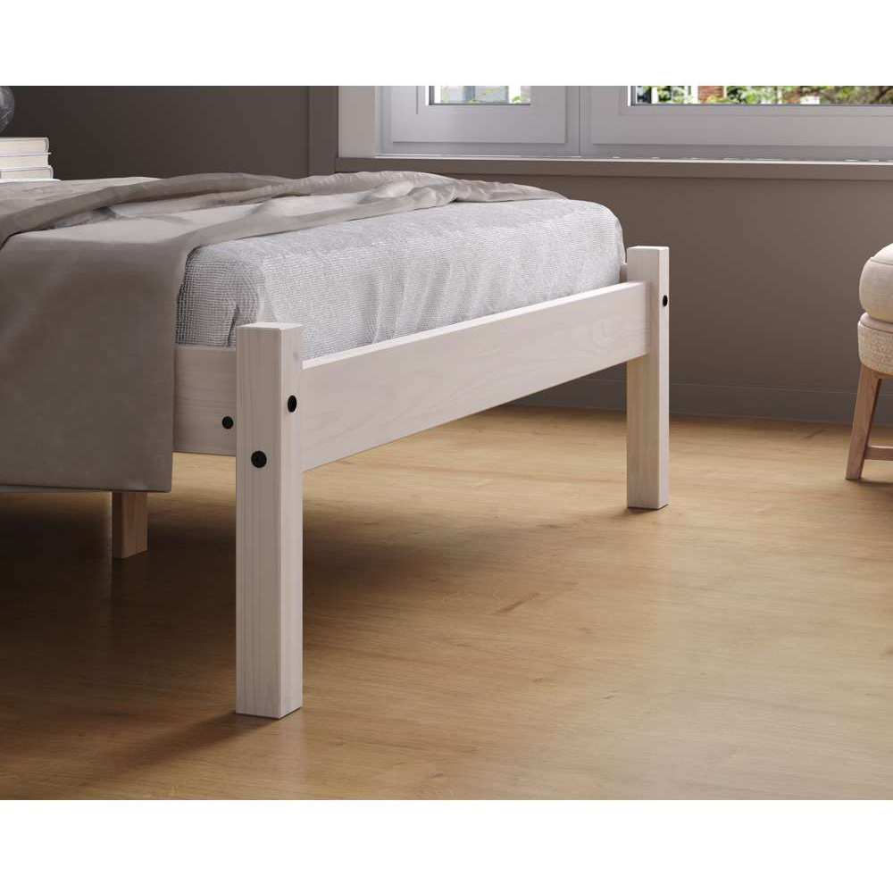 Rio Small Double White Bed Image 7
