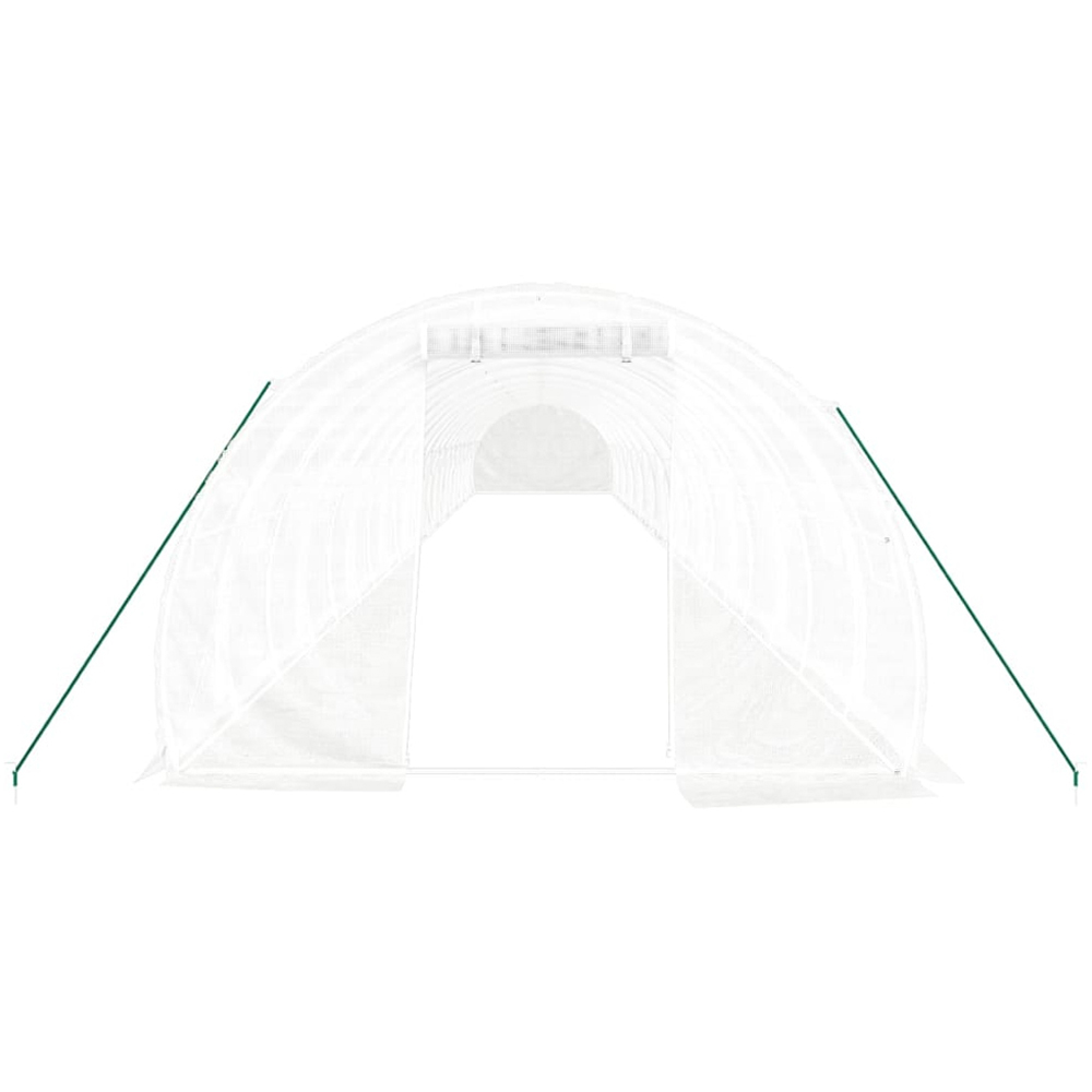 vidaXL White 9.8 x 72ft Greenhouse Image 2