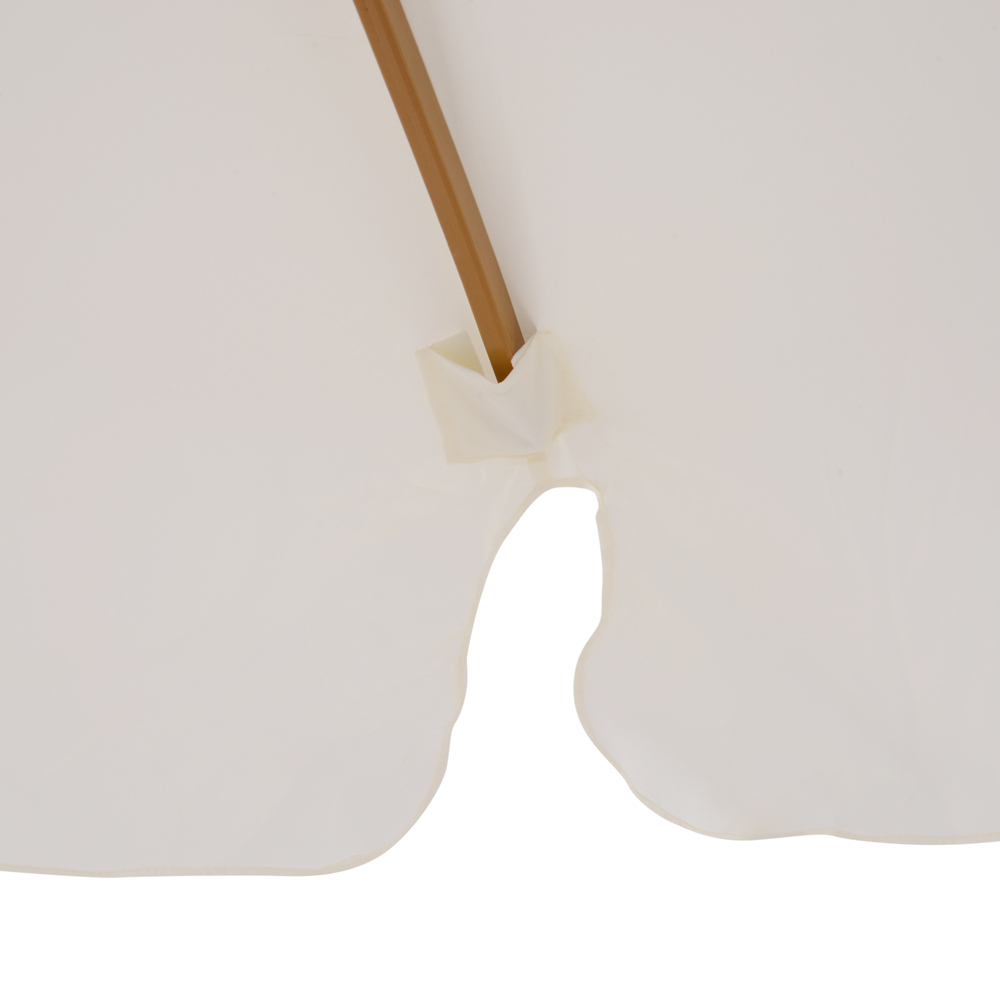 Outsunny Ruffles Cream White Patio Parasol Image 3