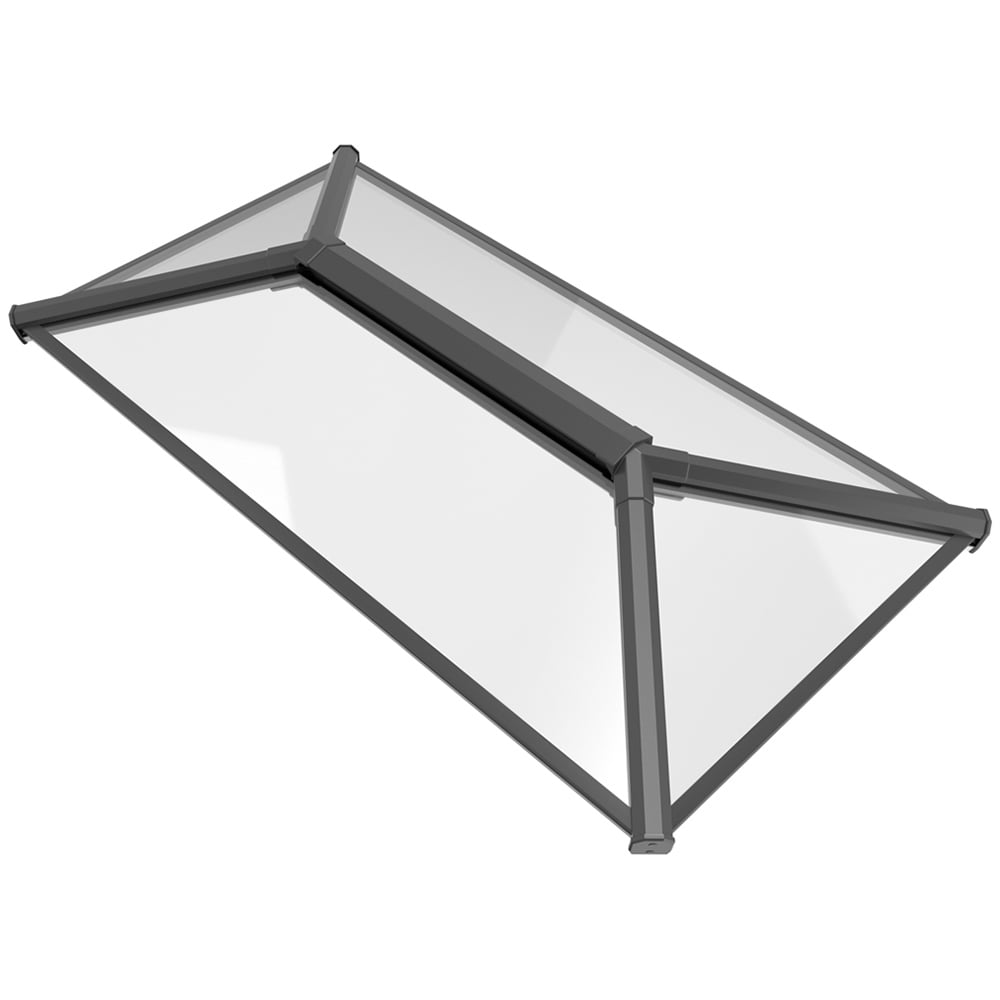 Crystal Aluminium  Skylight Roof Grey 7016 Ext White Int 3000mmx1500mm Image 1