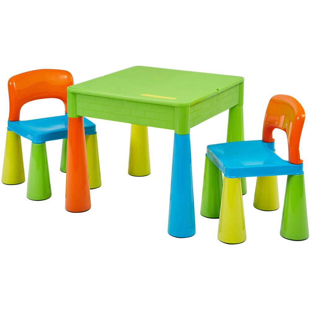 Liberty House Toys Multi-Colour Kids 5-in-1 Activity Table and Chairs Image 2