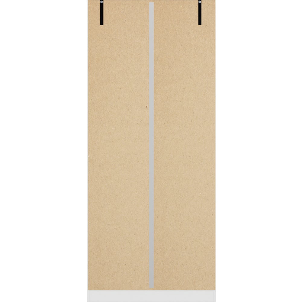 Seconique Denver 2 Door White Gloss Wardrobe Image 6