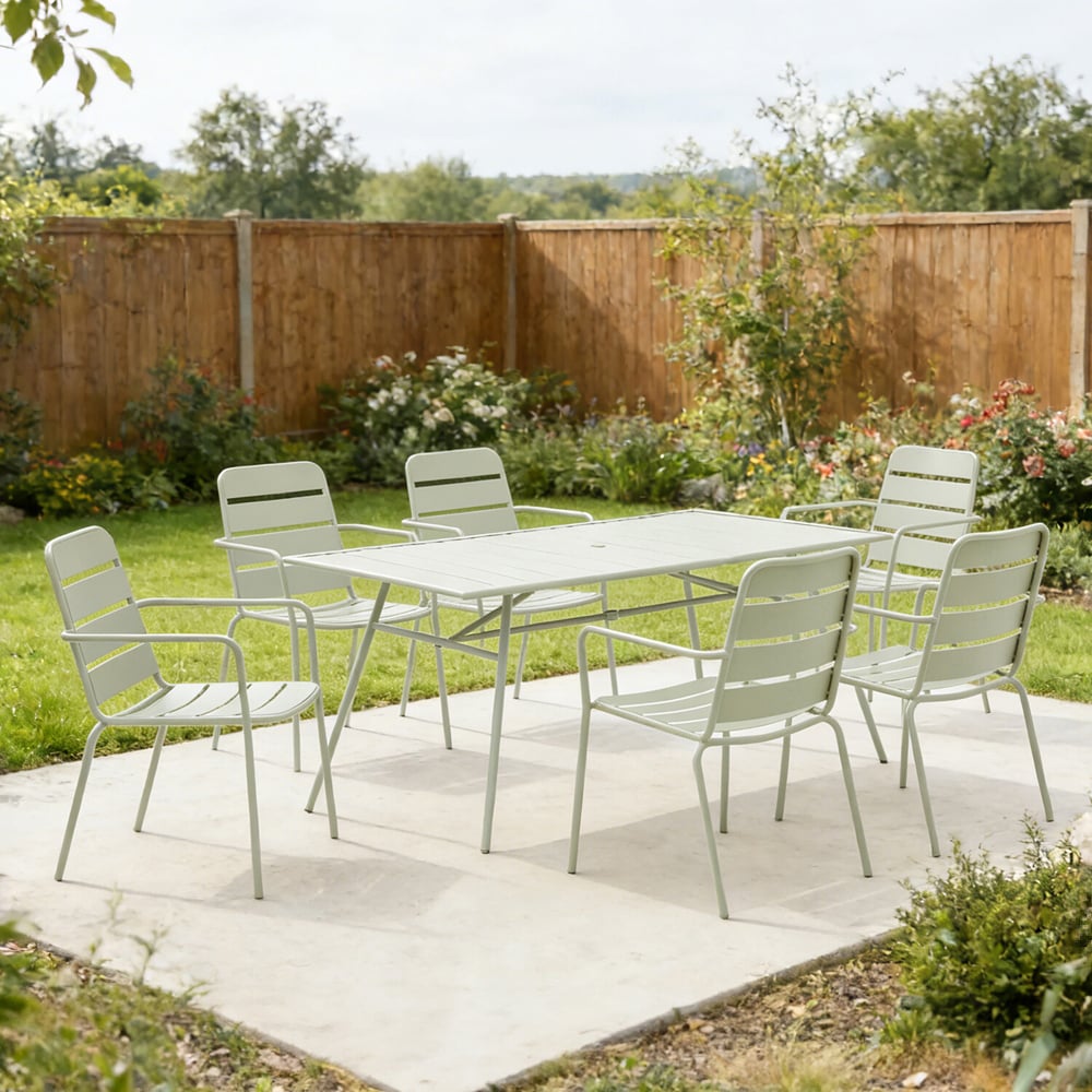 Ealing Dining Table and Chair Set Green Image 7