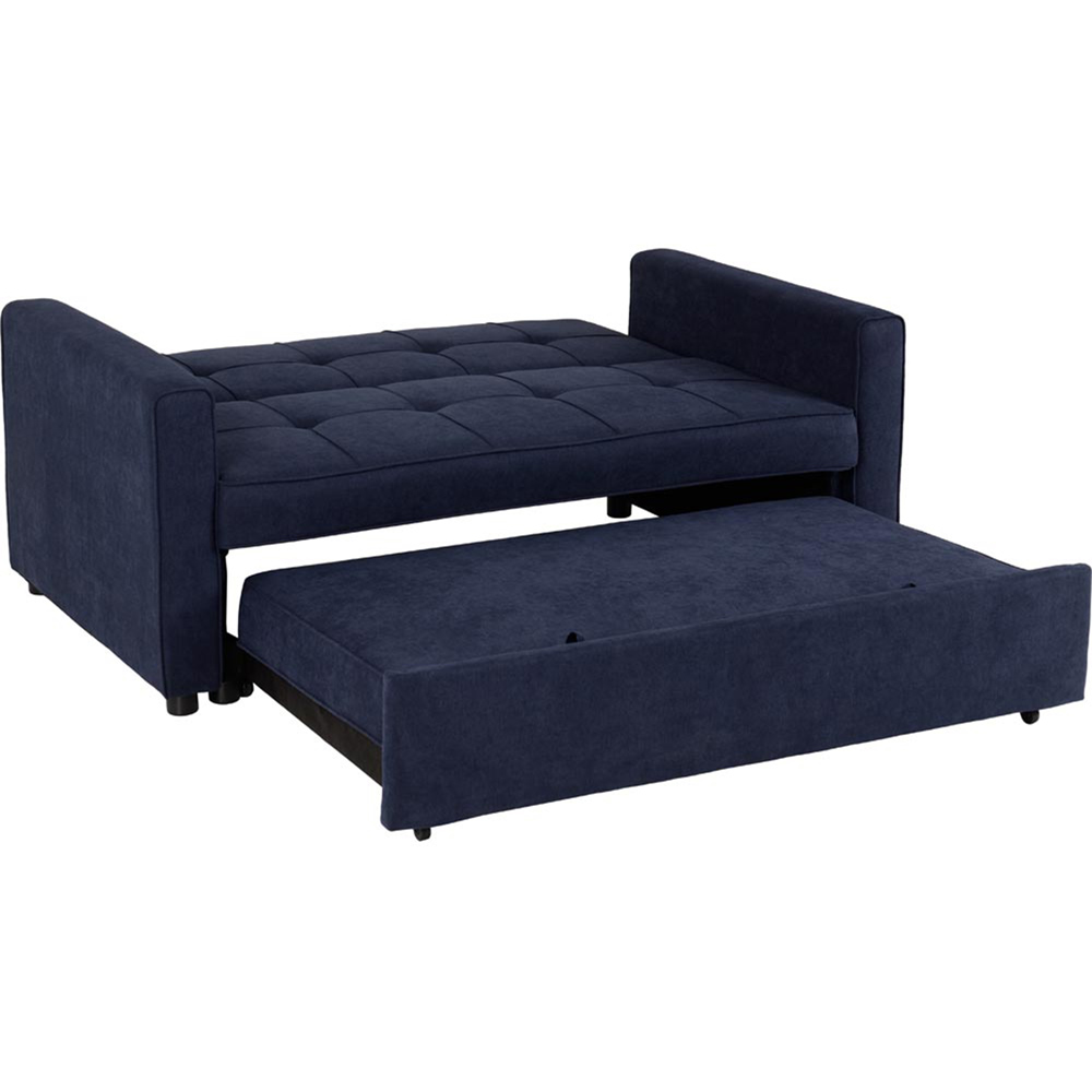 Seconique Astoria Double Sleeper Navy Blue Fabric Sofa Bed Image 4