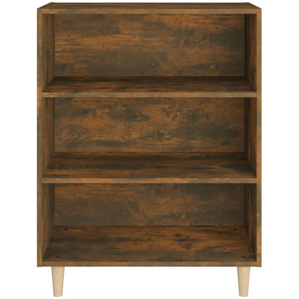 vidaXL 3 Shelf Smoked Oak Sideboard Image 3