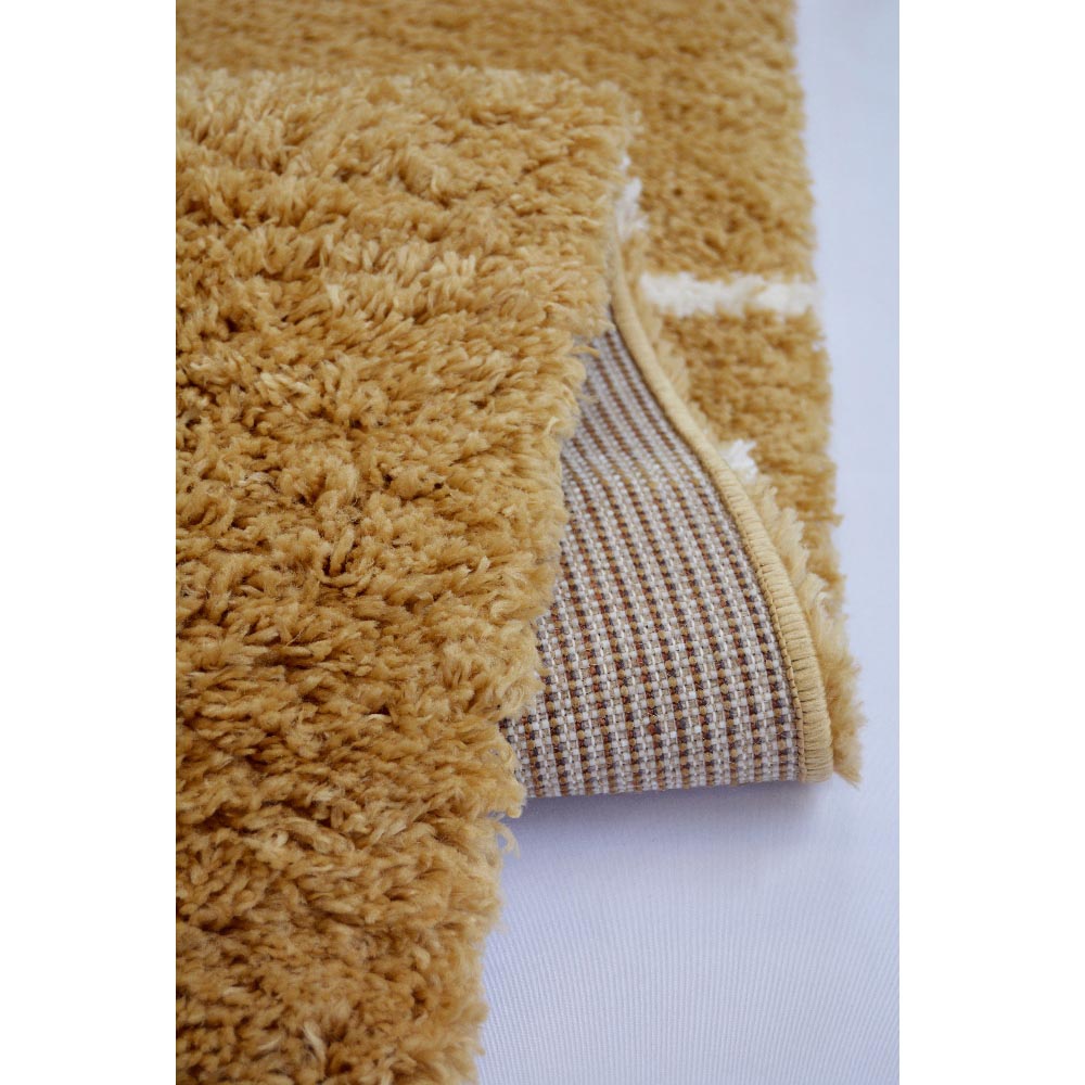 Homemaker Yellow and Ivory Bubbles Snug Shaggy Rug 200 x 290cm Image 3