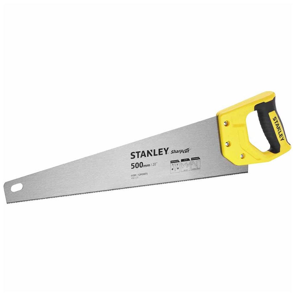 Stanley Hand Saw Fine Cut 11 TPI 500mm Image 1