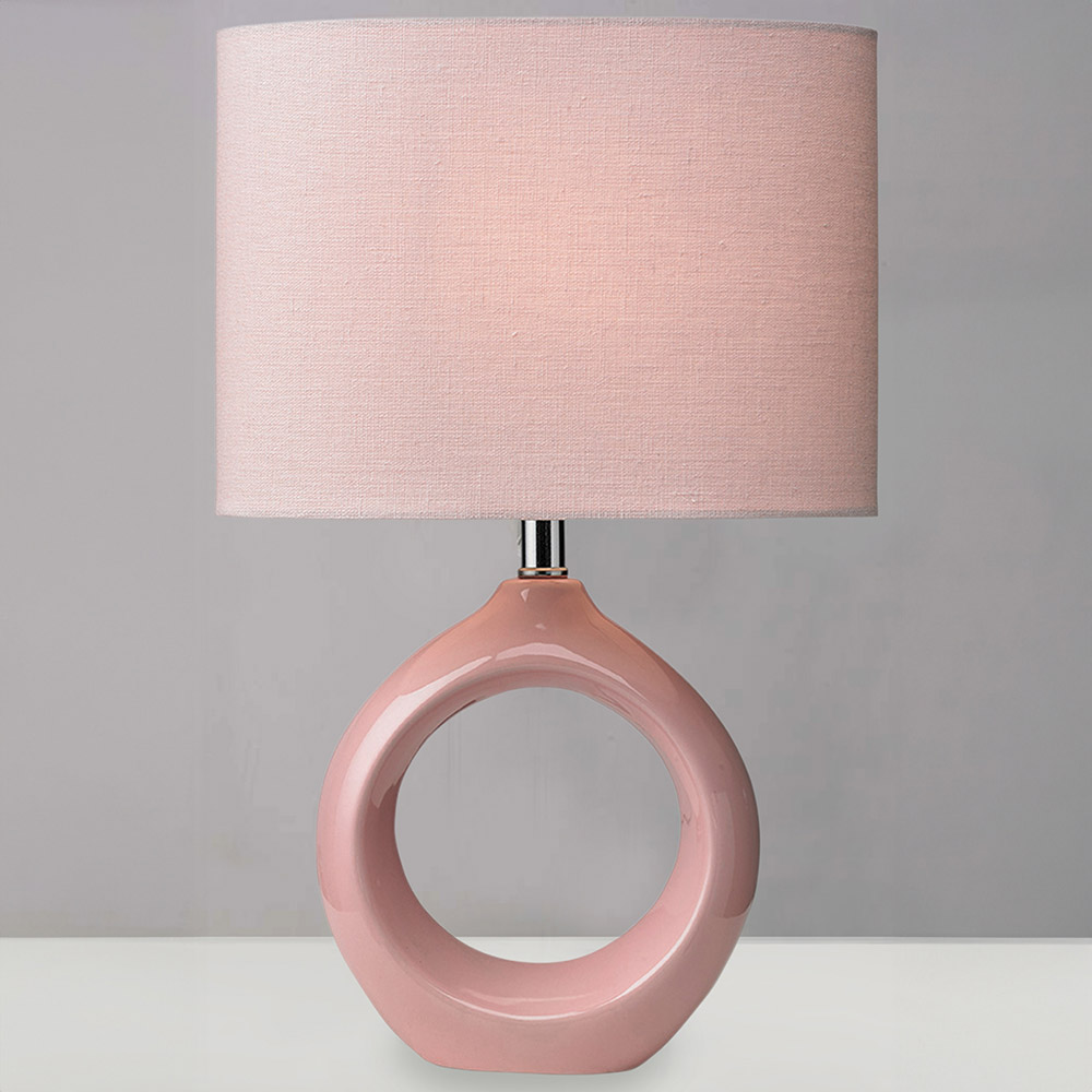Isla Table Lamp Blush Pink Image 2