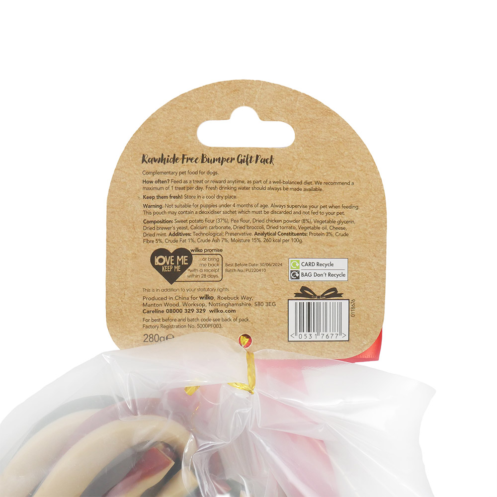 Wilko Rawhide Free Bumper Bag For Dogs 280g Image 2