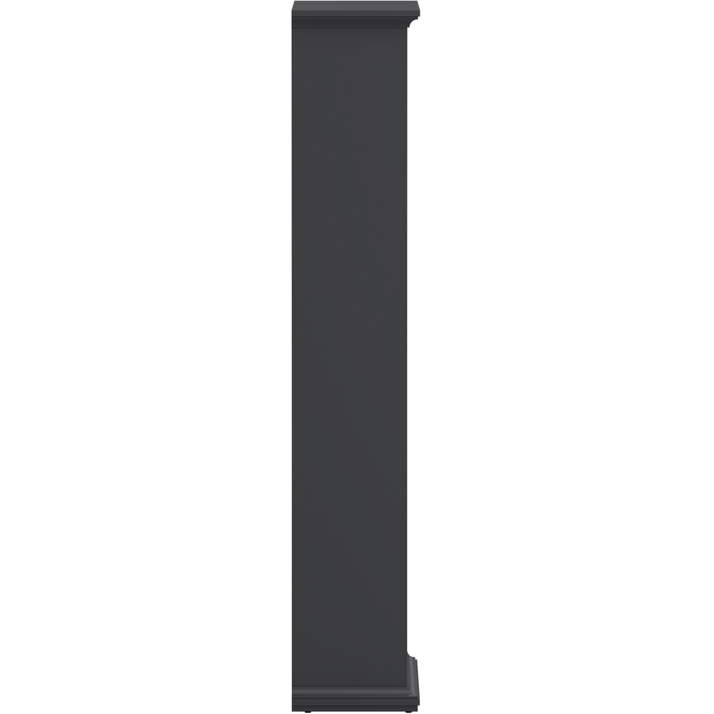 Florence Paris 5 Shelf Matt Grey Tall Bookcase Image 5