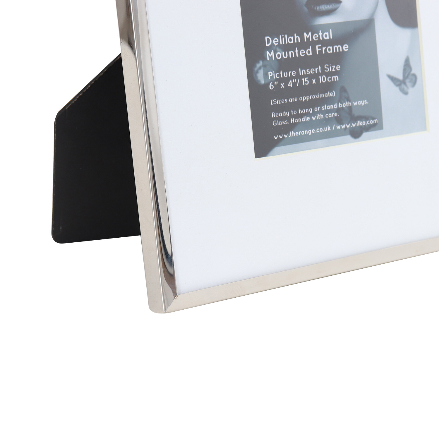 Delilah Metal Mounted Frame - Silver / 6 x 4in Image 4