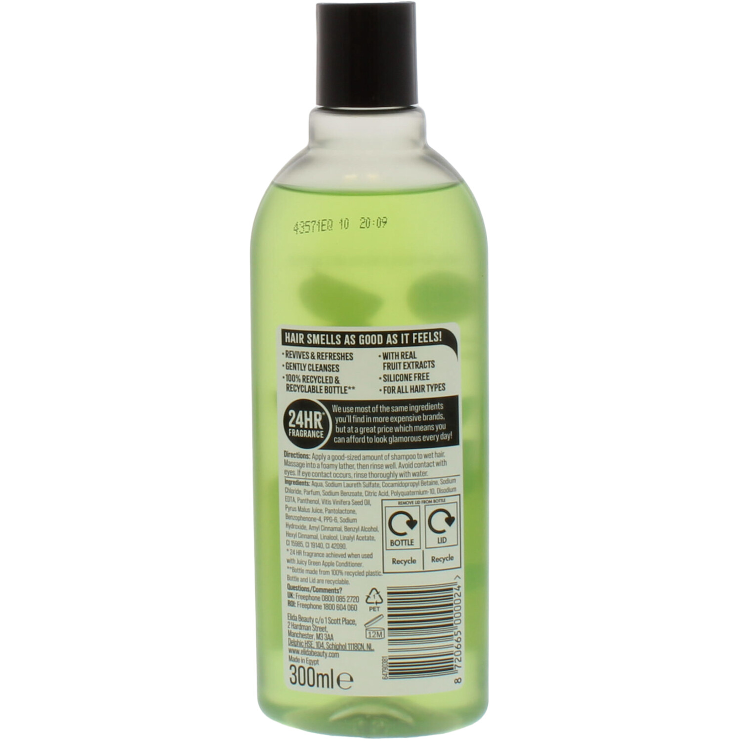 Alberto Balsam Juicy Green Apple Shampoo 300ml Image 2