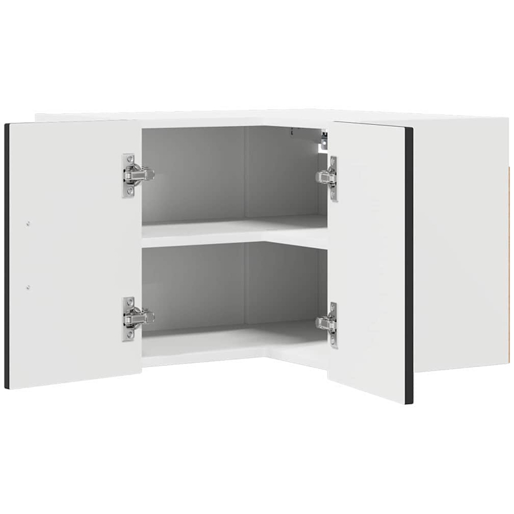 vidaXL Kalmar 2 Door Black Wall Kitchen Cabinet Image 5