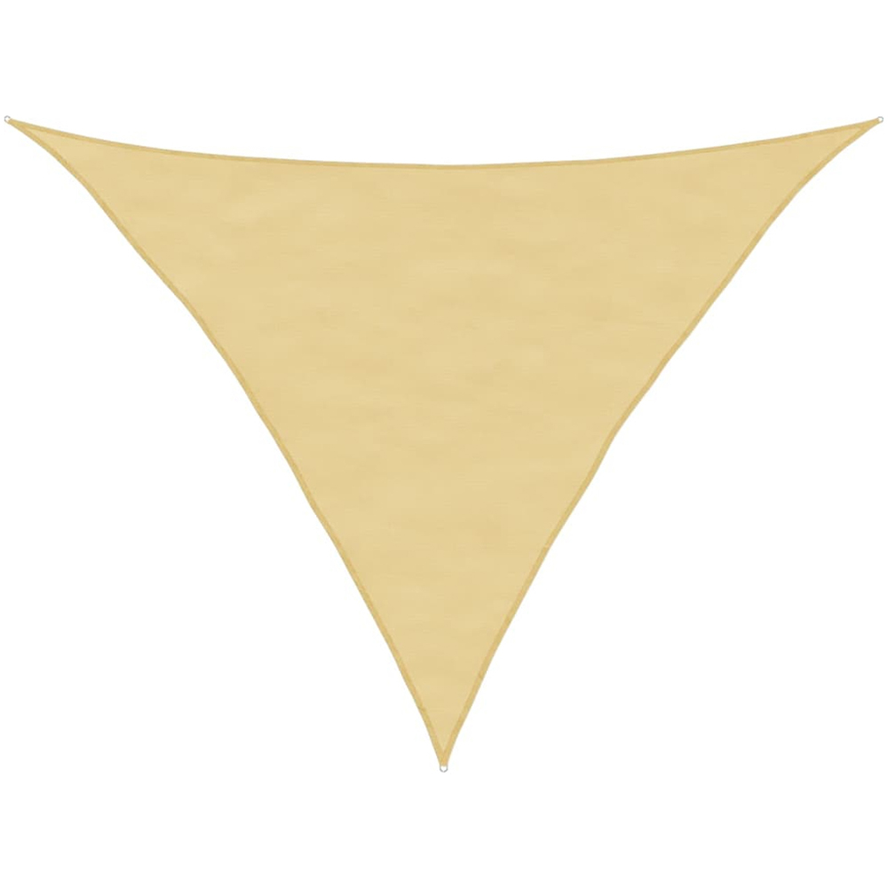 vidaXL Yellow Triangular Sun Shade Sail 5 x 5 x 6m Image 1
