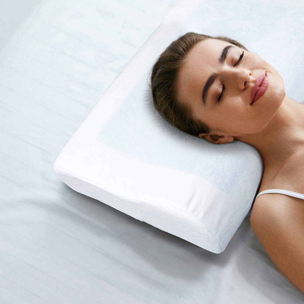 Aidapt Cooling Gel Comfort Memory Foam Contour Pillow with Removable Soft Velvet Cover Image 2