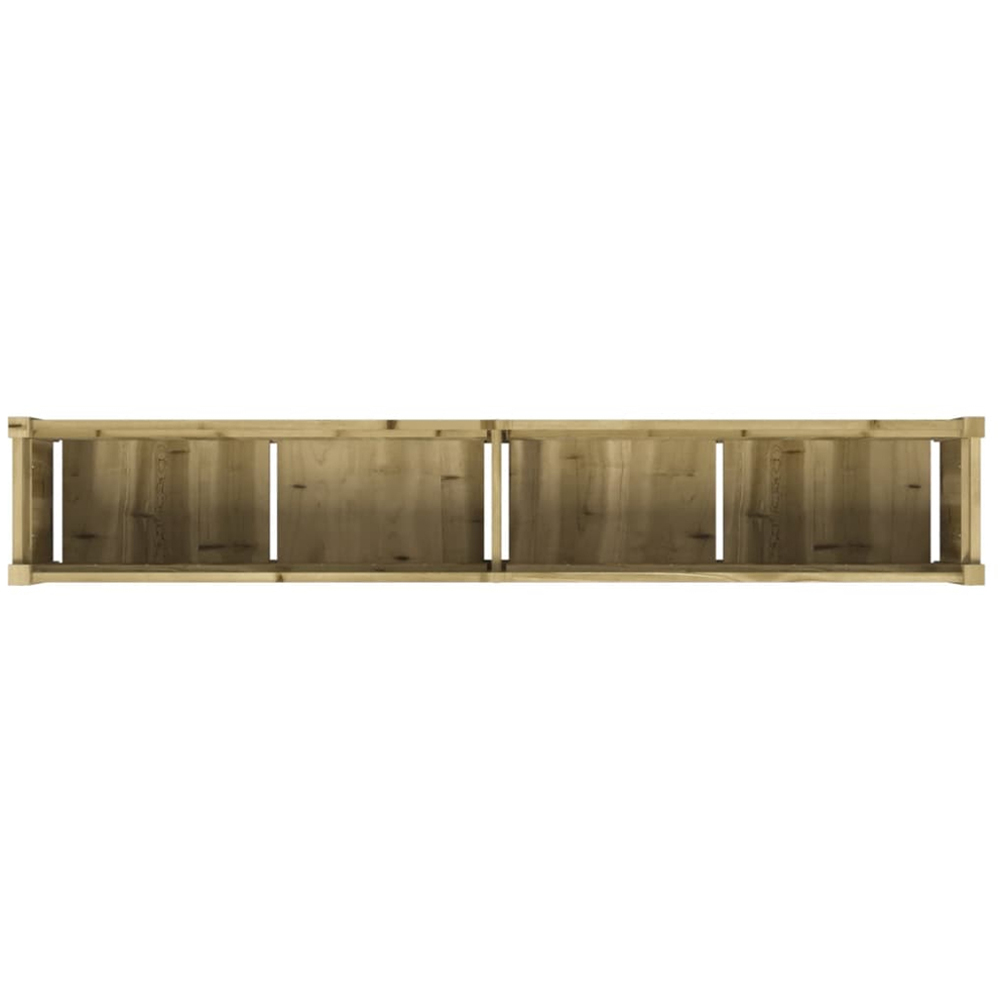 vidaXL Natural Impregnated Pine Wood Garden Planter 180 x 31 x 31cm Image 7