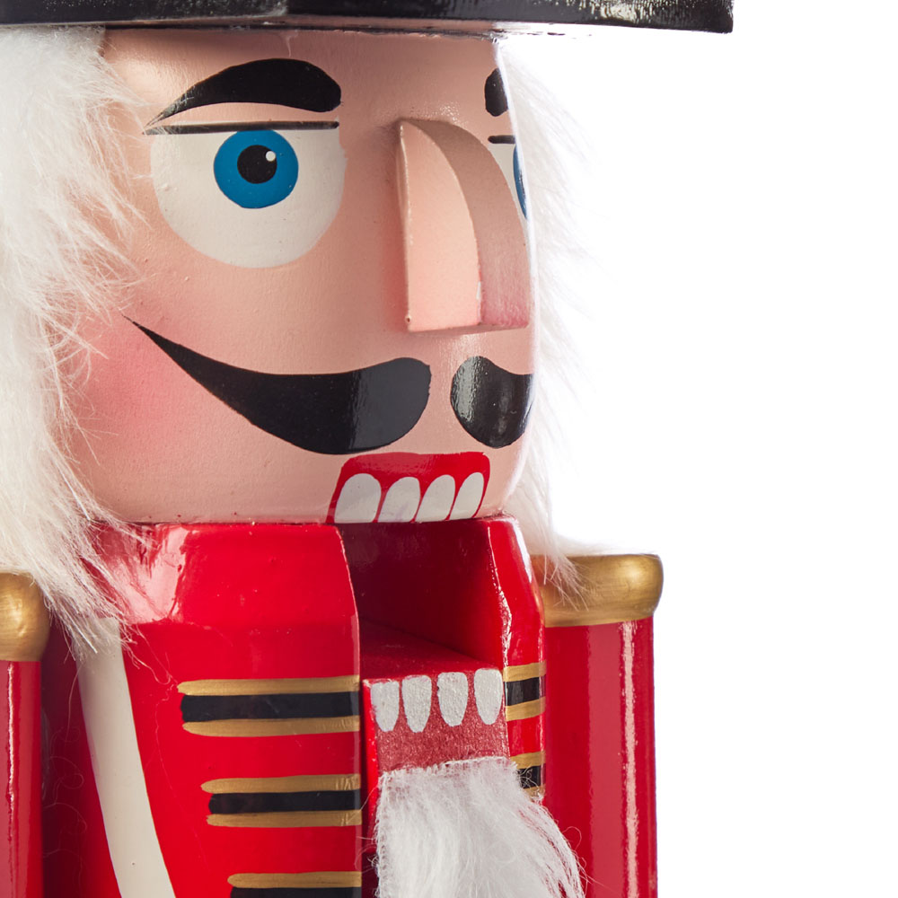 The Christmas Workshop Traditional Wooden Nutcracker 60cm Image 4