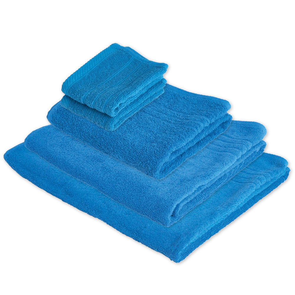 Wilko Deep Blue Towel Bundle Image 1