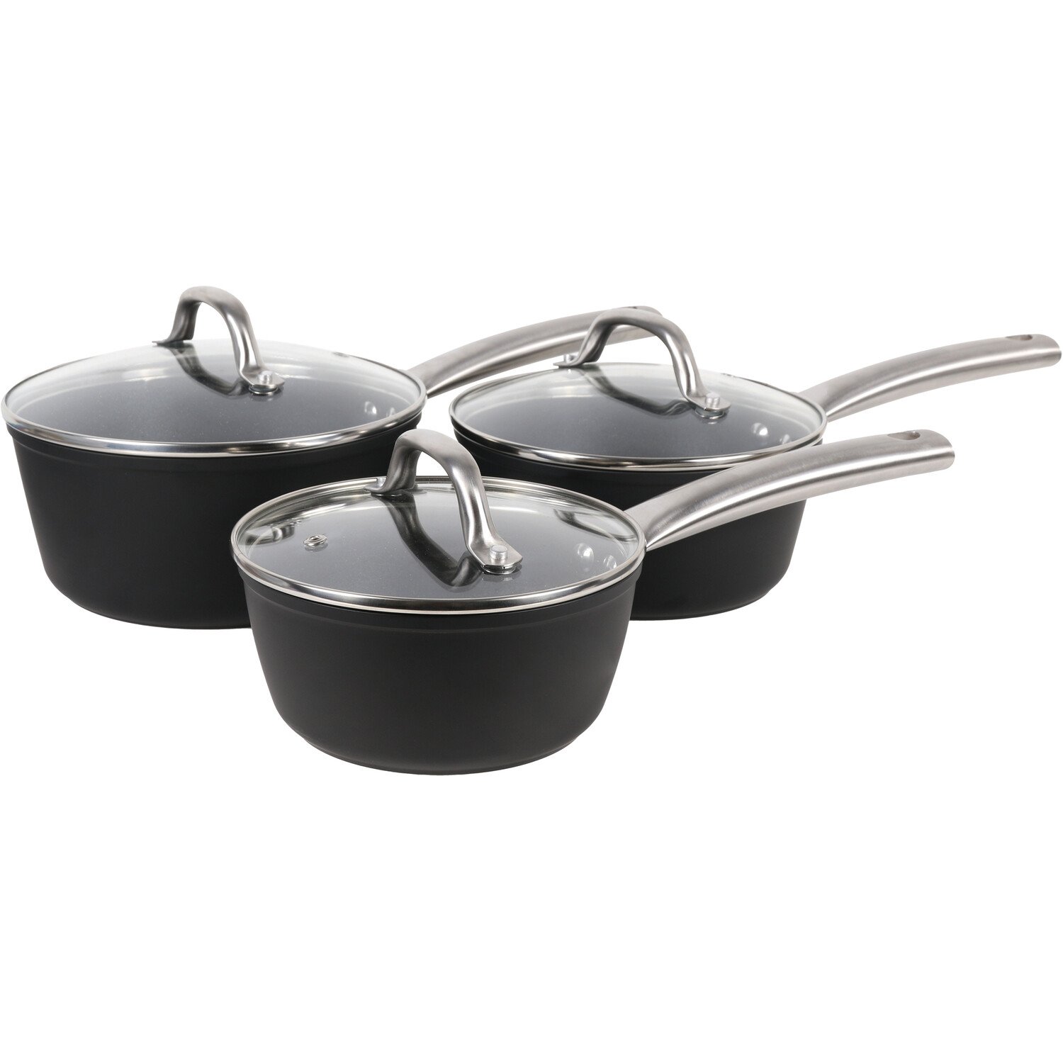 Kitchen Master Forged Aluminium Non Stick Pan Set 3 Piece Image 1