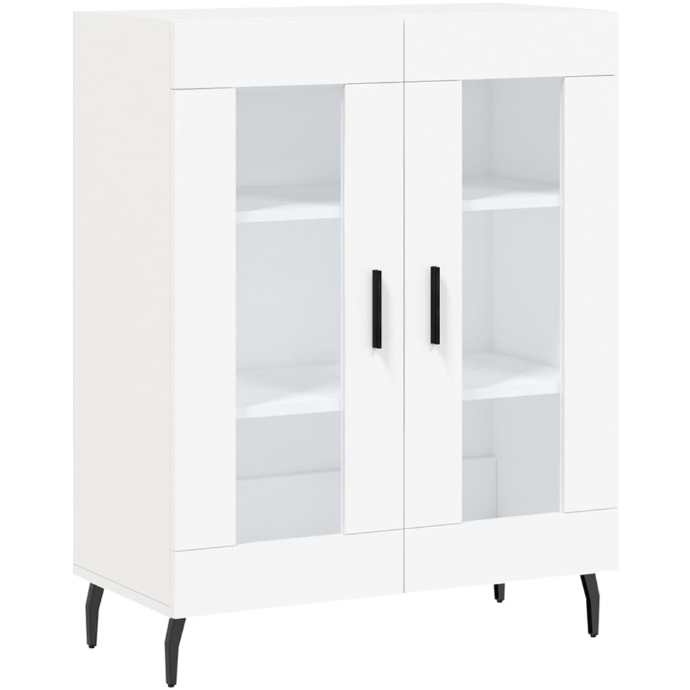 vidaXL 4 Door 3 Shelf White Highboard Image 7