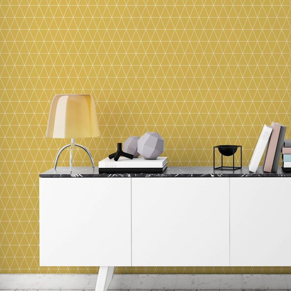 Superfresco Easy Wallpaper Triangoli Mustard Image 2