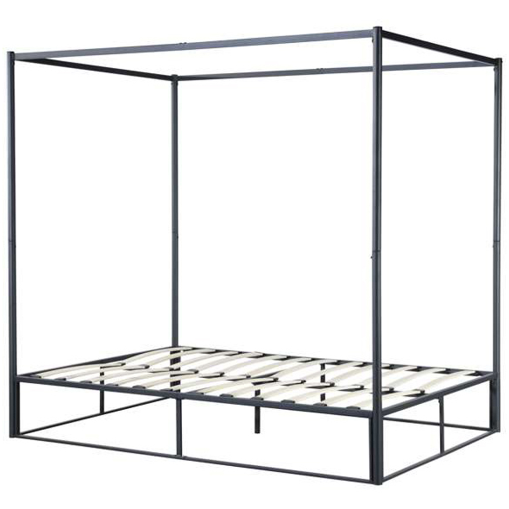 Farringdon Small Double Black Metal 4 Poster Bed Frame Image 2