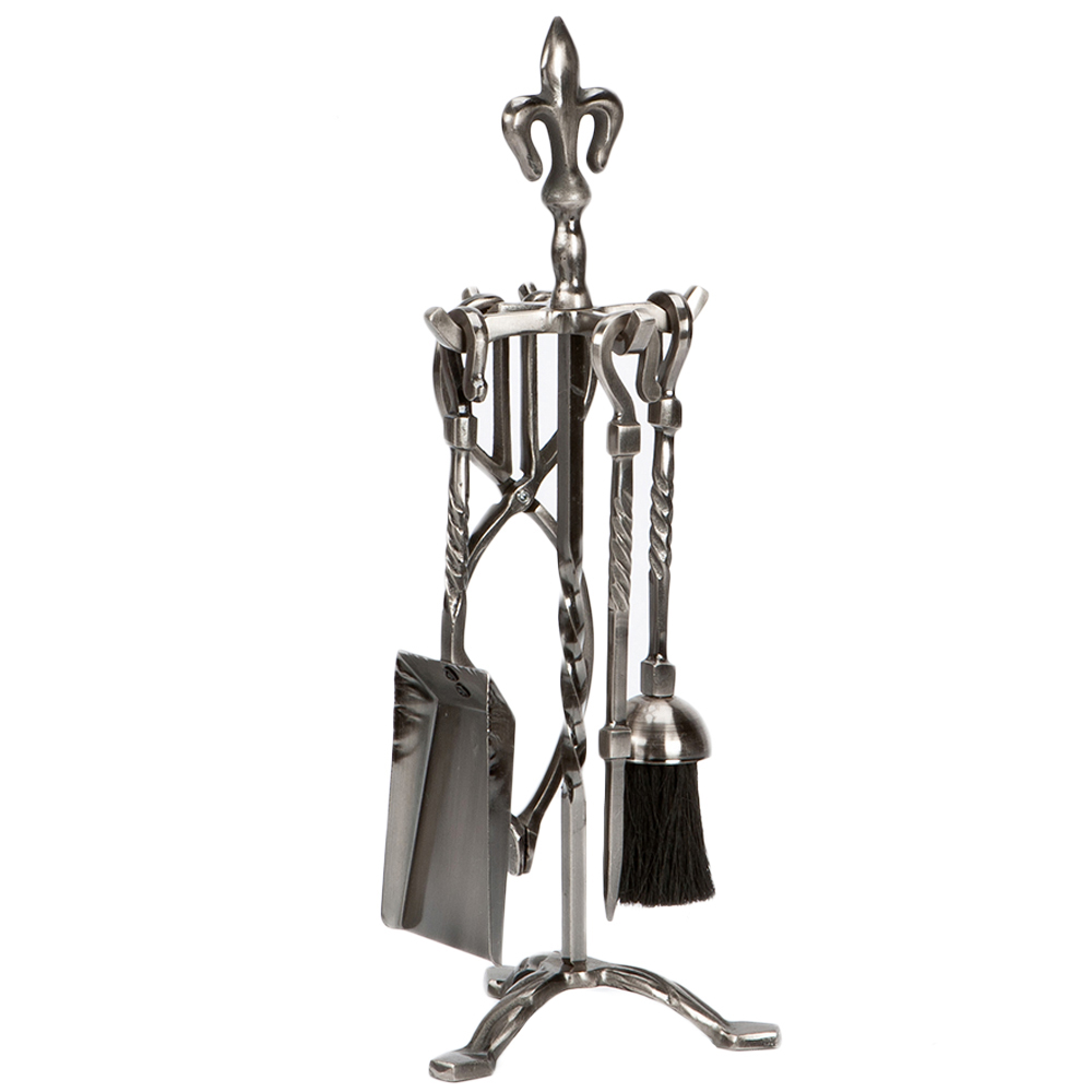 Inglenook Fireside 5 Piece Fleur de Lys Tripod Companion Set Image 1