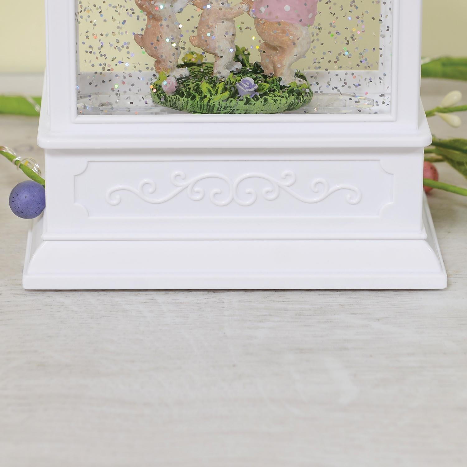 Easter LED Spinner Lantern - White Image 6