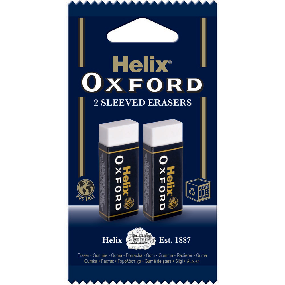 Helix Oxford Large Eraser 2 Pack Image 1
