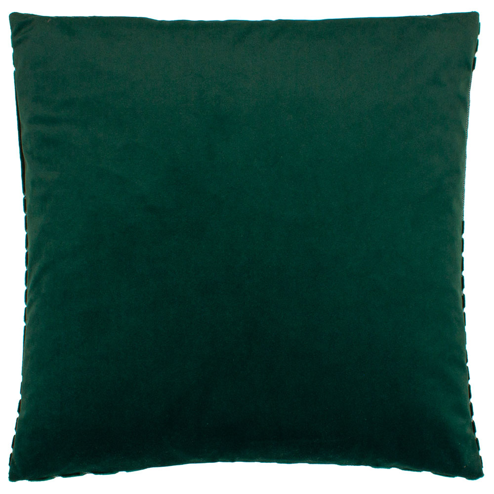 Paoletti Evoke Emerald Cut Velvet Cushion Image 3