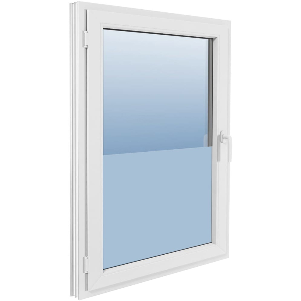 vidaXL Frosted White Self Adhesive Window Film 10 x 90cm Image 4