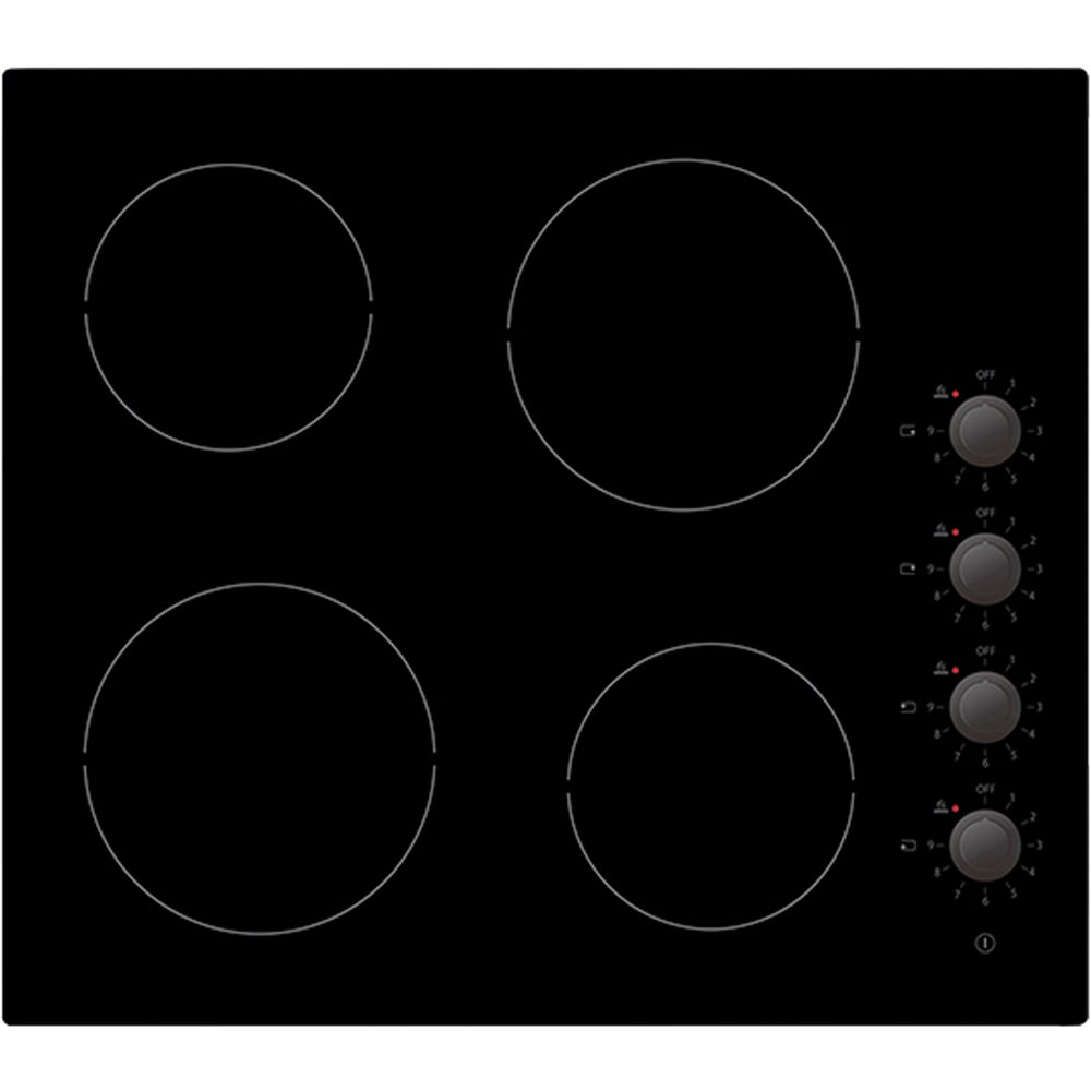 Statesman CHZ460D Black Dial Control Ceramic Hob Image 1
