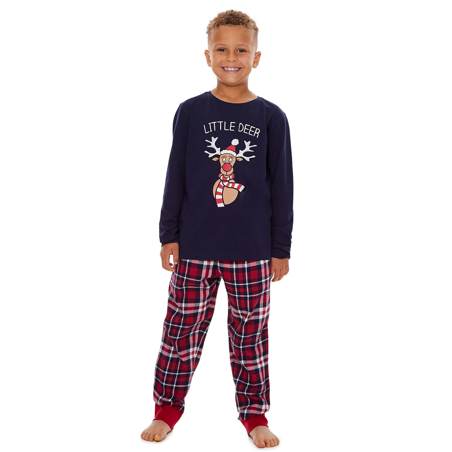 Kids Deer Loungewear Set - Navy / 2 - 4 Image 5