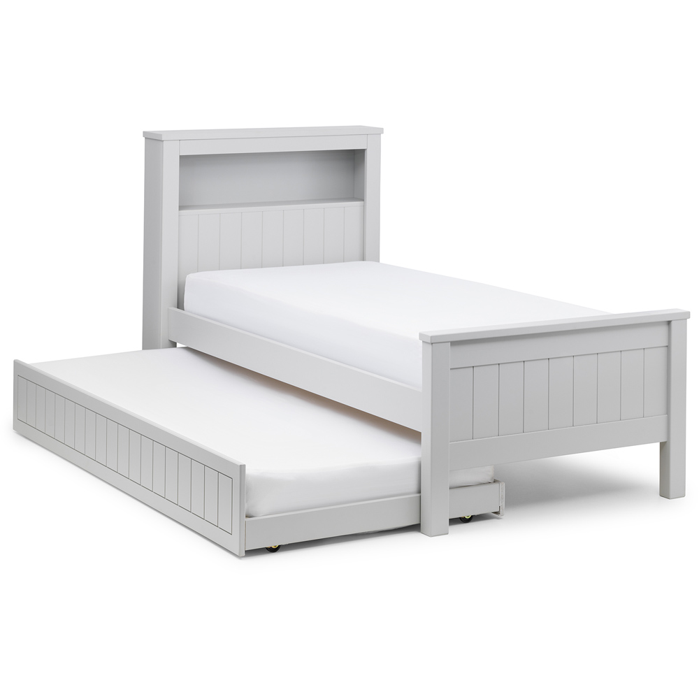 Julian Bowen Maine Dove Grey Bookcase Bed with Underbed Image 5