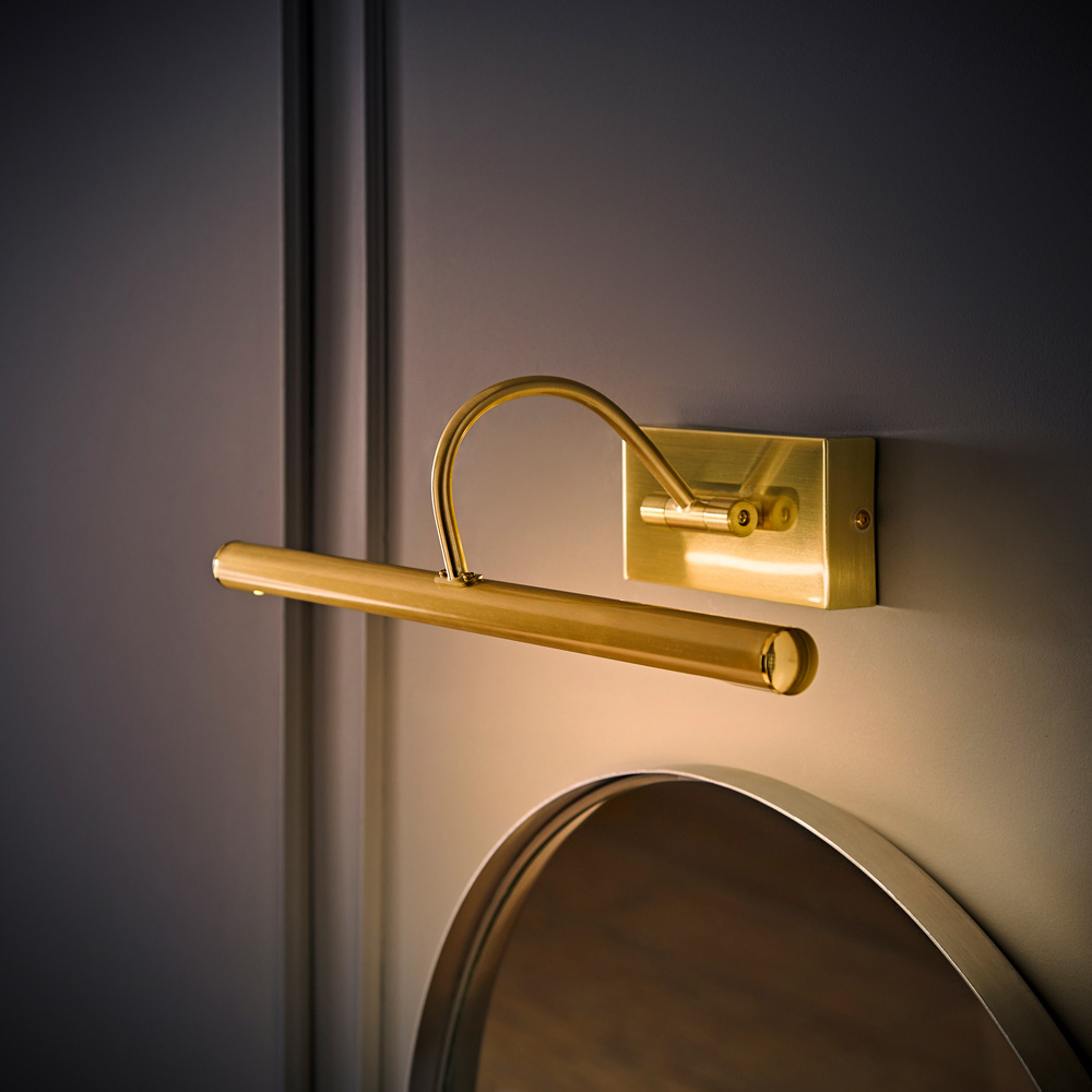 ValueLights Alana Brushed Gold LED Wall Light Image 2