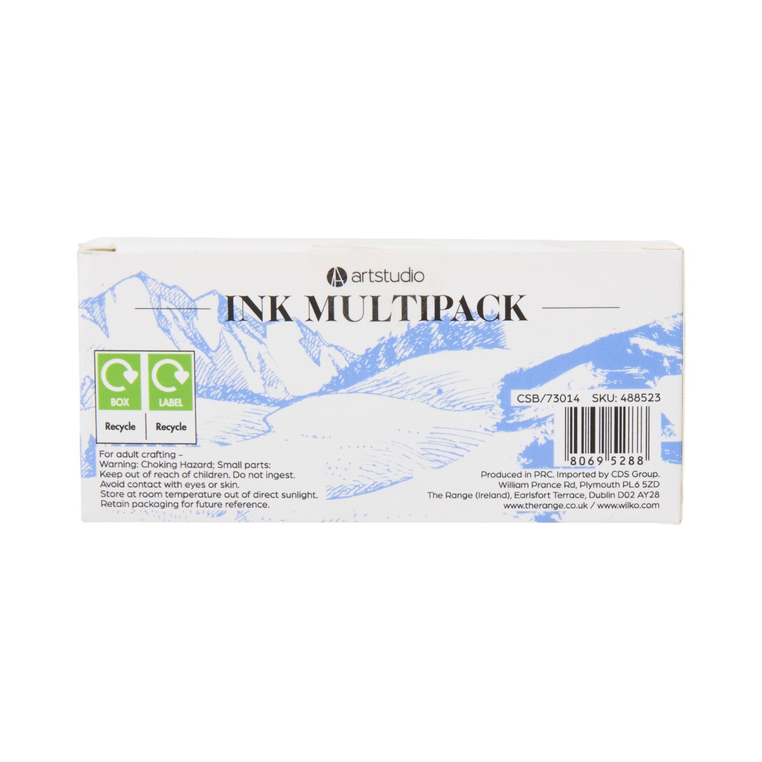 Pack of 3 Cobalt Ultramarine and Blue Ink Pots Image 2