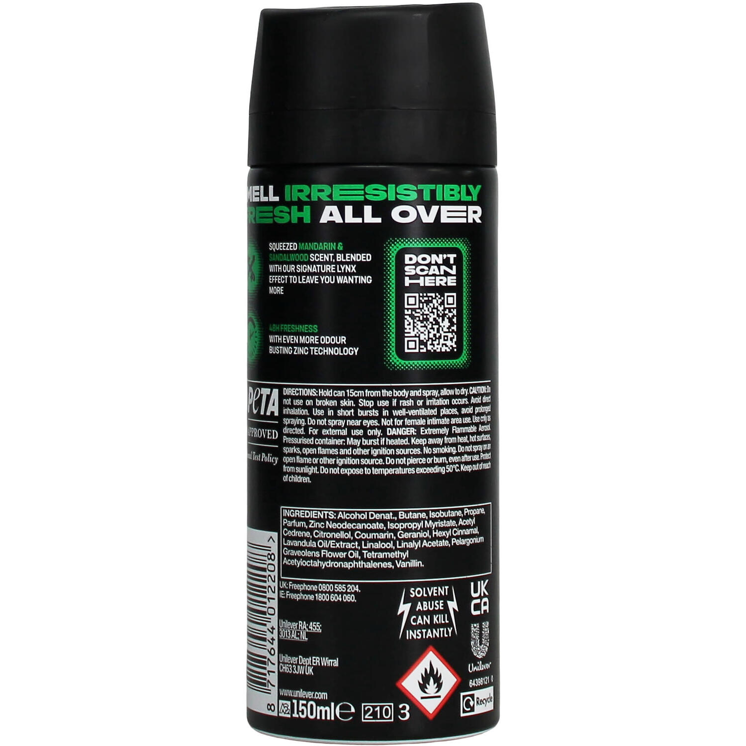 Lynx Africa Deodorant Body Spray 150ml Image 2