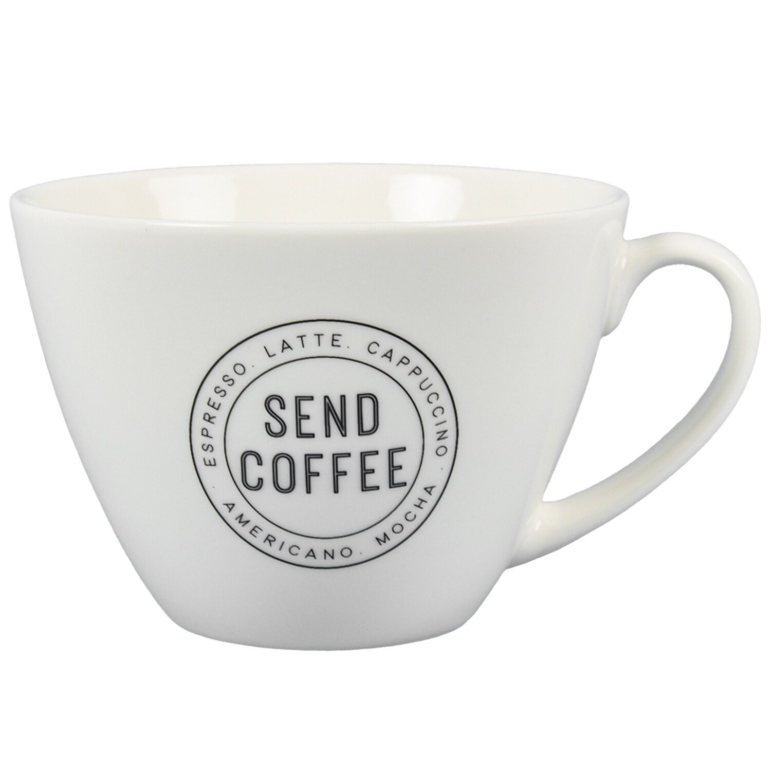 Send Coffee Triangle Mug - White Image 1