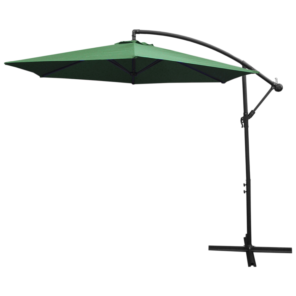 Monster Shop Green Cantilever Parasol 3m Image 3