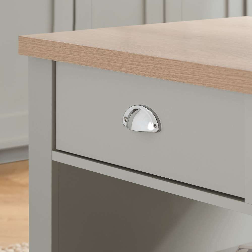 Highgate 2 Drawer Grey and Oak Coffee Table Image 6