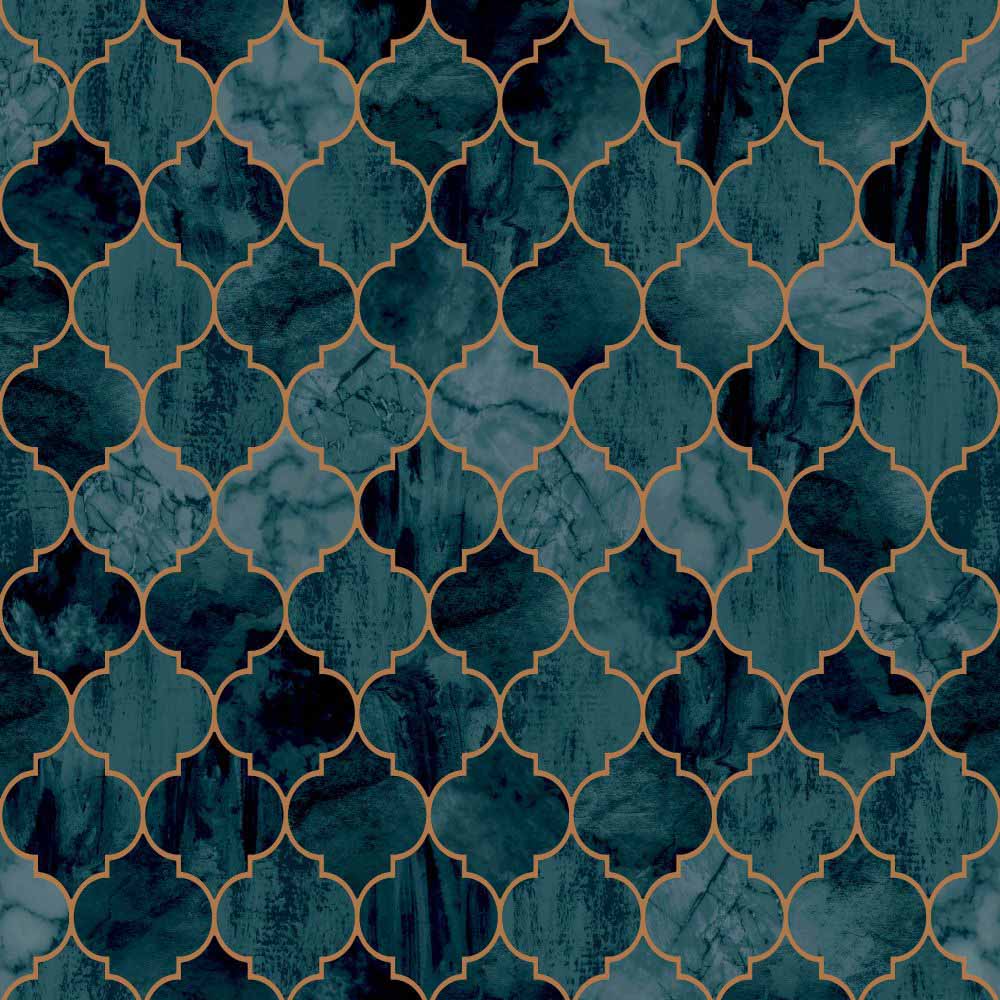 Contour Antibac Tegula Teal Wallpaper Image 1